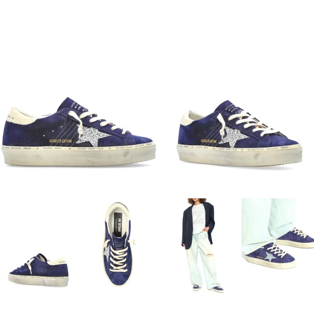 Golden Goose  Hi Star Classic sneakers Navy Blue/Silver/Cream